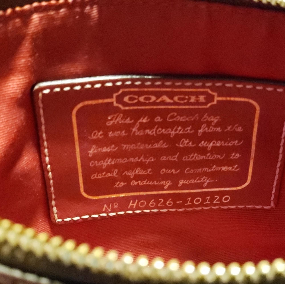 Coach Signature Stripe Demi Shoulder Bag - Picture 5 of 5